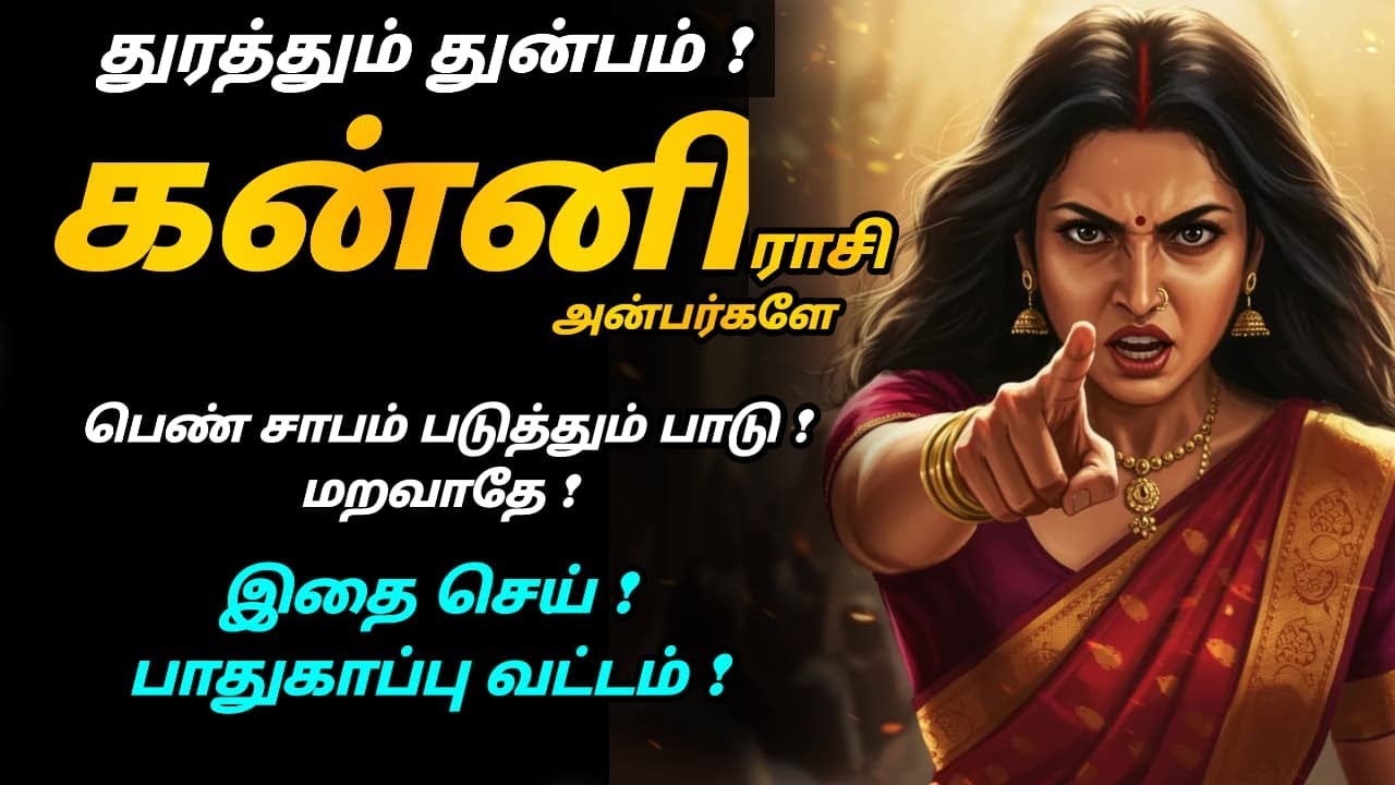 கன்னி  ! துரத்தும் துன்பம் ! பெண் சாபம் படுத்தும் பாடு ! மறவாதே ! இதை செய் ! பாதுகாப்பு வட்டம் !