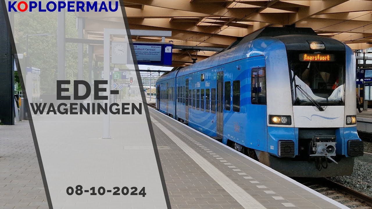 Treinen op station Ede-Wageningen - 8 oktober 2024