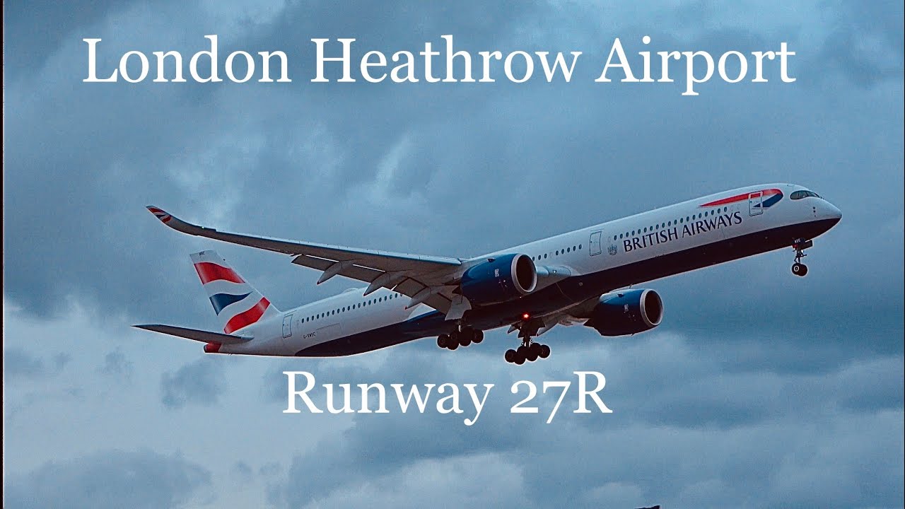 London Heathrow Airport | Runway 27R | Arrivals & Takeoffs | Plane spotting