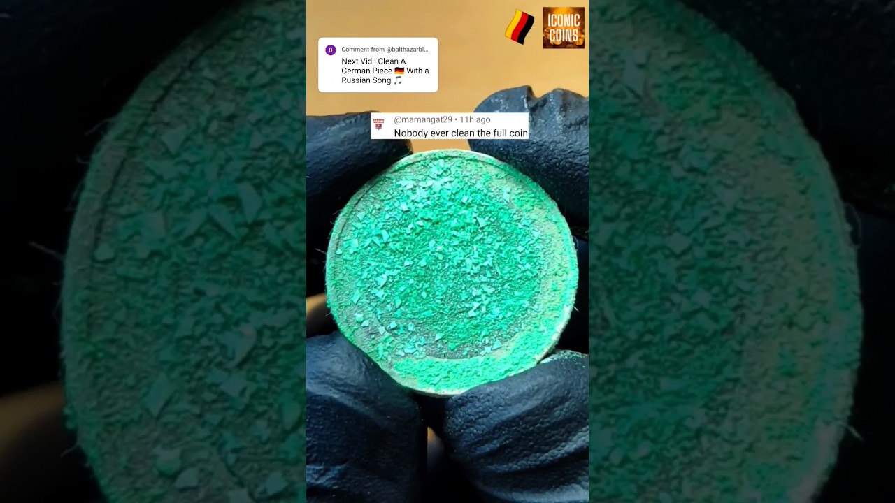 Next Vid : Clean A German Coin 🇩🇪 With A Russian Song 🎵