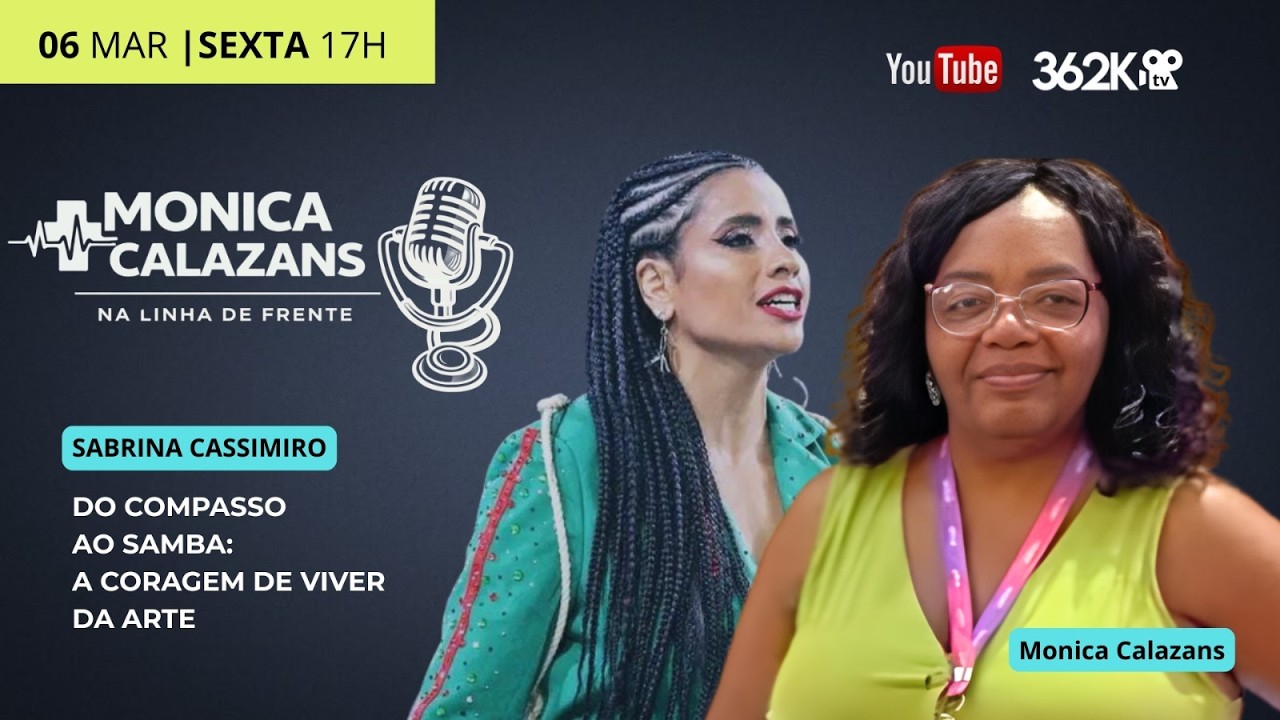 Monica Calazans recebe Sabrina Cassimiro.
