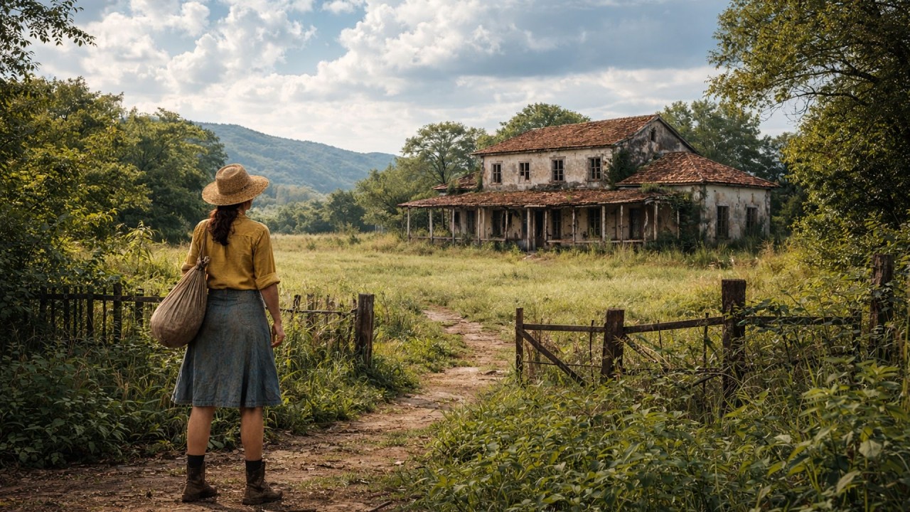 VIÚVA É ABANDONADA E ENCONTRA UMA FAZENDA MAIS O QUE ELA DESCOBRE MUDA TUDO...