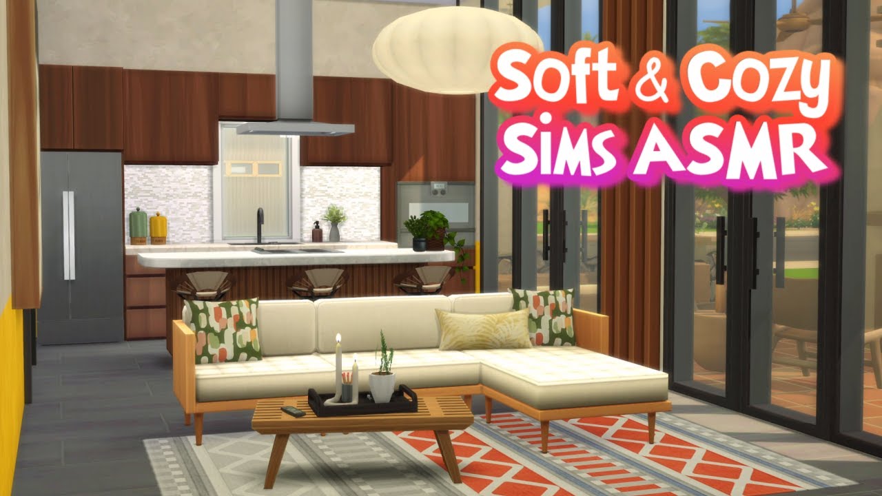 Sims ASMR 🏡 Super Cozy House Decorating ✨ Relax & Sleep 😴 Binaural Whispers