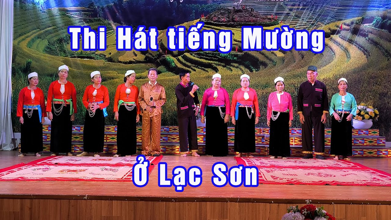 Thi hát tiếng Mường ở Lạc Sơn