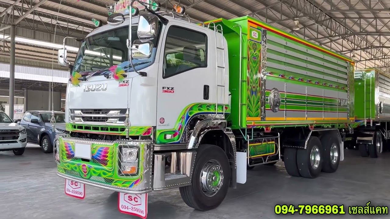 #fxz360 กระบะดัมพ์อลูมิเนียมพ่วงแม่ลูกสวยๆ #isuzu #เซลส์แคท0947966961
