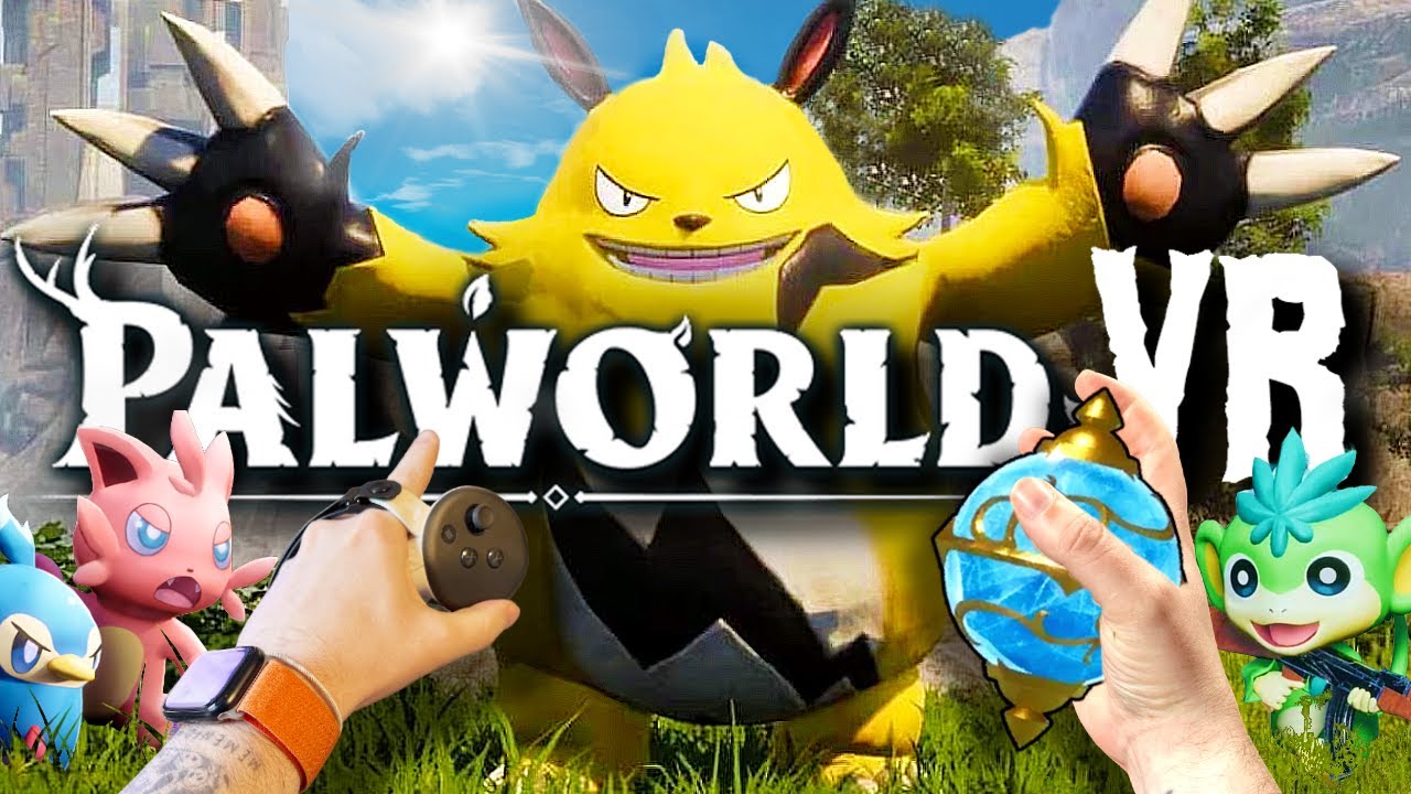PALWORLD VR is CRAZY! First Person and MOTION CONTROLS // UEVR Mod (Quest 3)