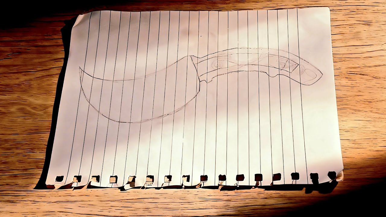 Making a Weirdly shaped knife with an Engraved Handle!