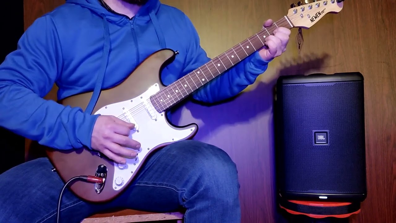 Newen Stratocaster - sound test electric guitar telecaster - JBL EON One Compact