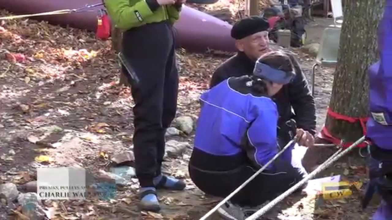 Prussiks Pulleys and Pointers for the Z-drag demonstrated by Charlie Walbridge