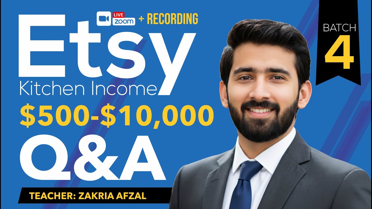 Etsy Master Class and Question Answer Zakria afzal