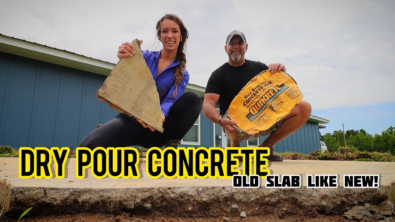 DRY POURING CONCRETE over EXISTING PATIO…What You Need To Know