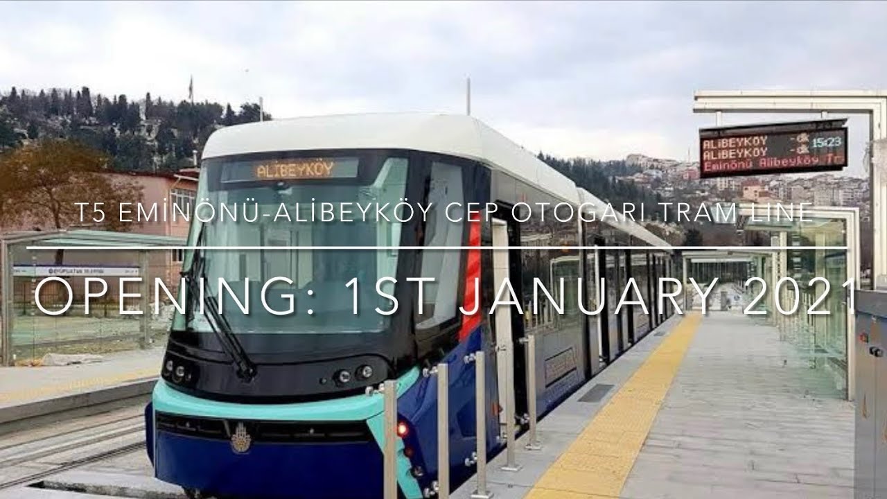 T5 Eminönü-Alibeyköy Cep Otogarı Tram Line Tour