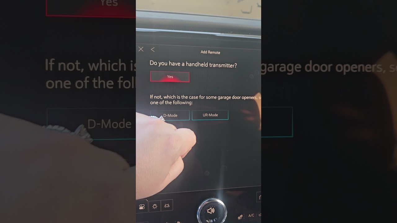 GMC Acadia 2025 - how to pair your garage remote