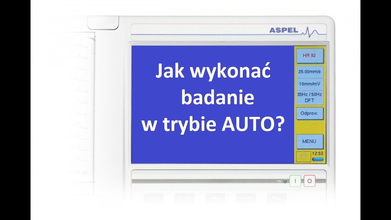 Jak wykonać badanie AUTO w aparatach ekg Aspel Grey? 