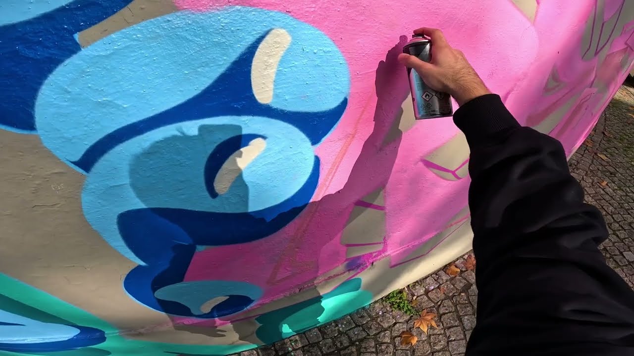Graffiti Session in Portugal - RESK12 Letters + GUIME Character