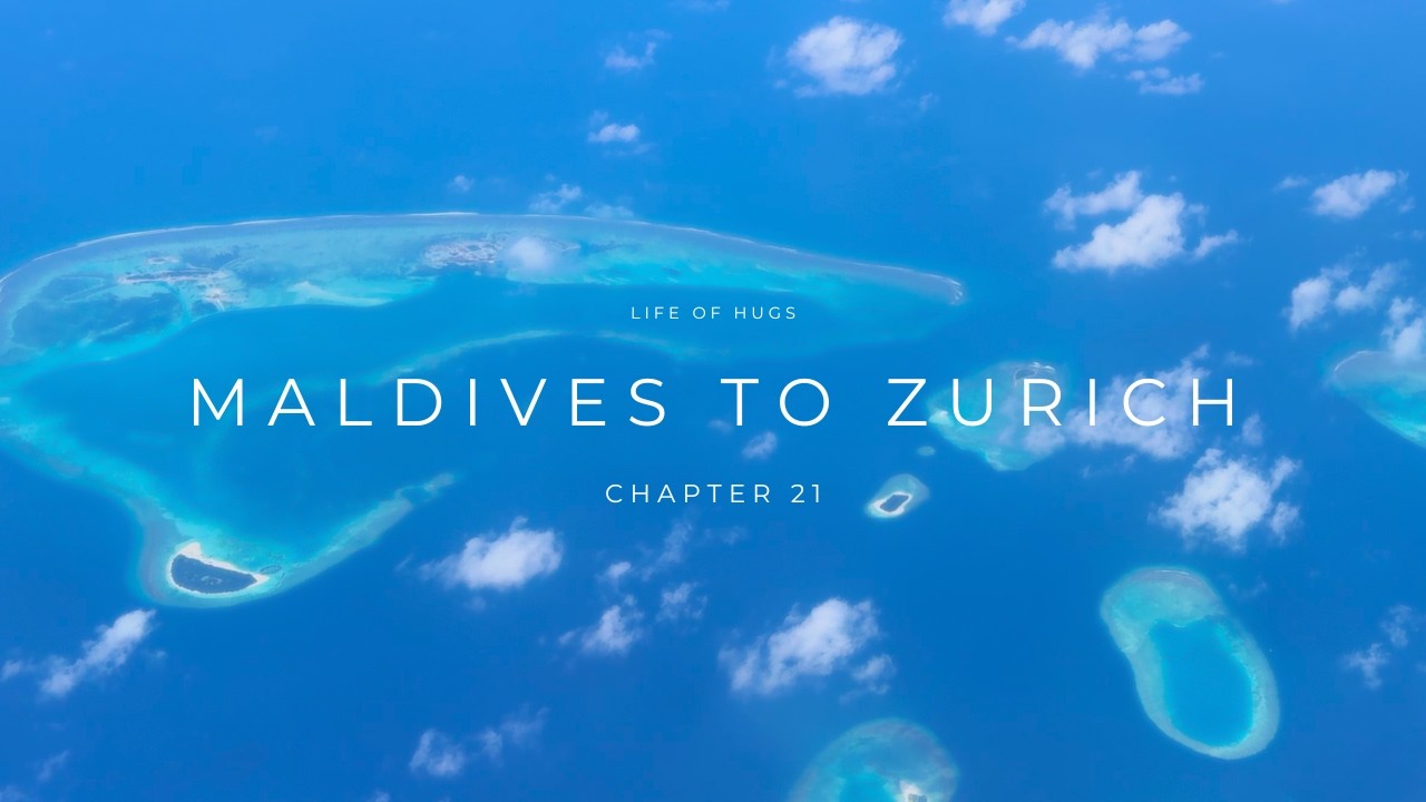 Maldives to Zurich Flight | Edelweiss A340 Window Views ✈️