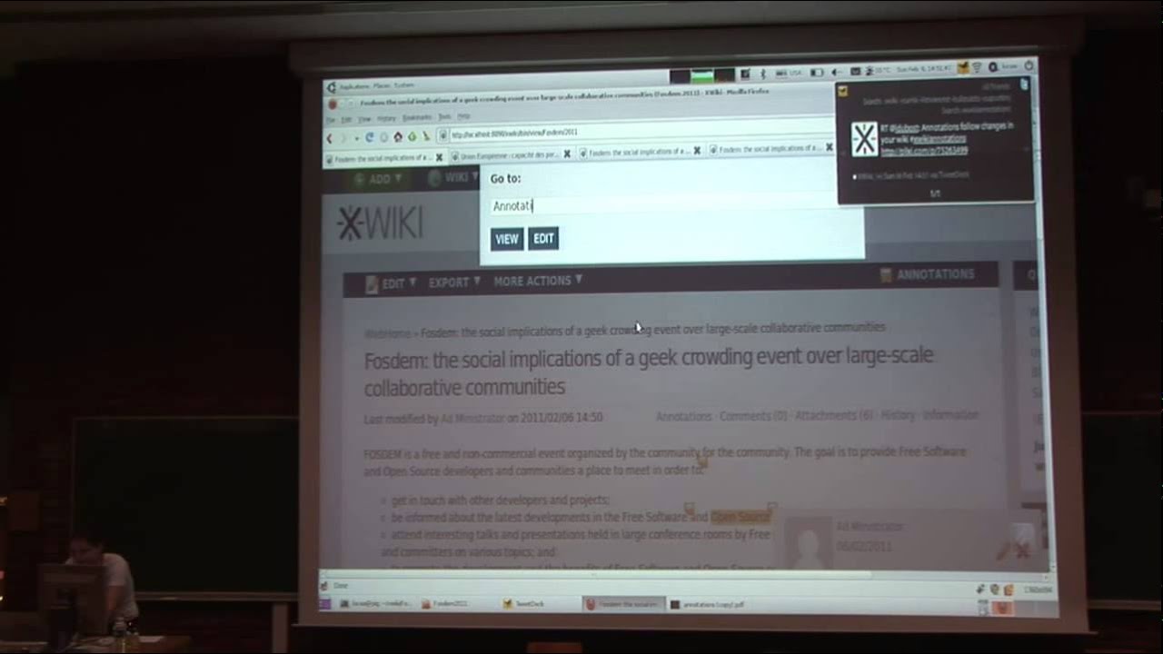 FOSDEM 2011 - Xwiki