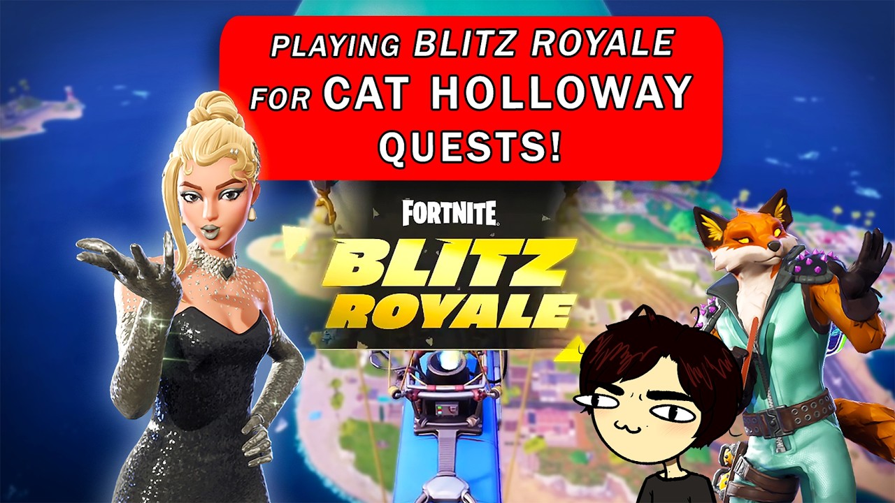 Completing Cat Holloway Quests in Fortnite Blitz Royale!