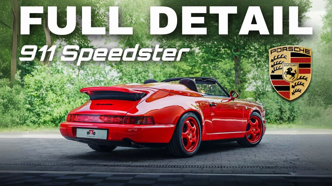 PORSCHE 911 Speedster 964 Deep Clean & Detail | Trockeneis / Laserreinigung / Lackkorrektur