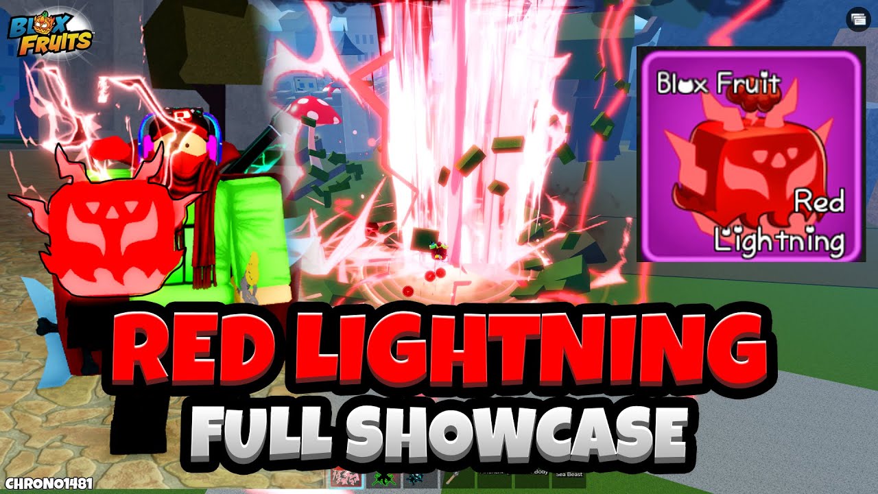 NEW RED LIGHTNING Fruit (FULL SHOWCASE) (Blox Fruits Celebration Event Update)