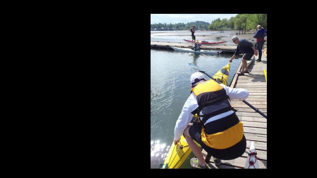 How to get into your kayak from a dock with Nigel Foster