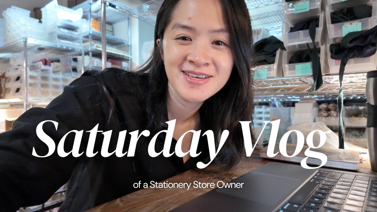 Saturday Vlog of a Stationery Store Owner!