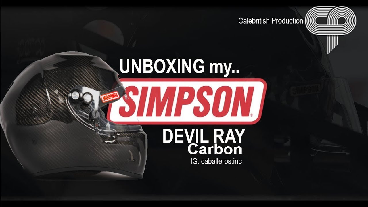 UNBOXING MY SIMPSON DEVIL RAY CARBON HELMET