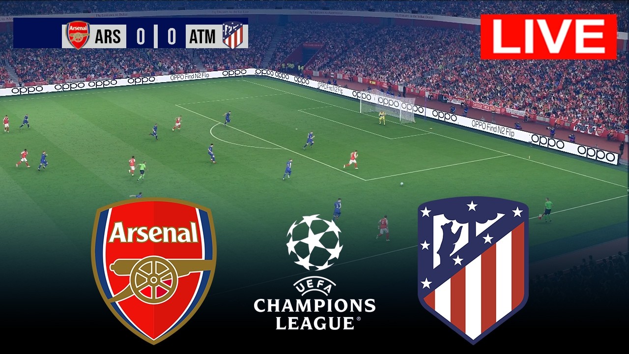 ARSENAL vs ATLETICO MADRID - UEFA Champions League 2026 | Match Today | Simulation PES