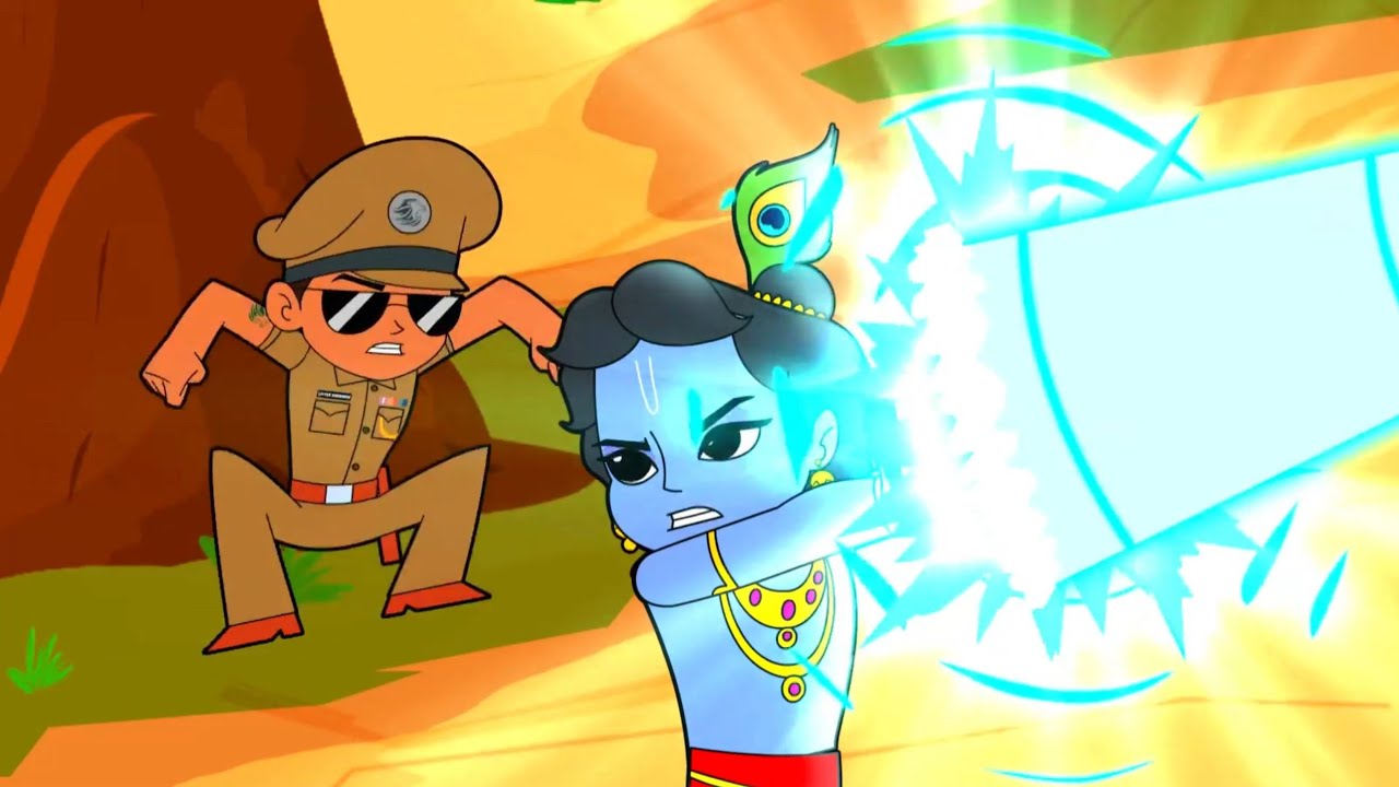 Little Singham Vs Little Krishna Vs Kicko & Super Speedo | little singham animated story part 16