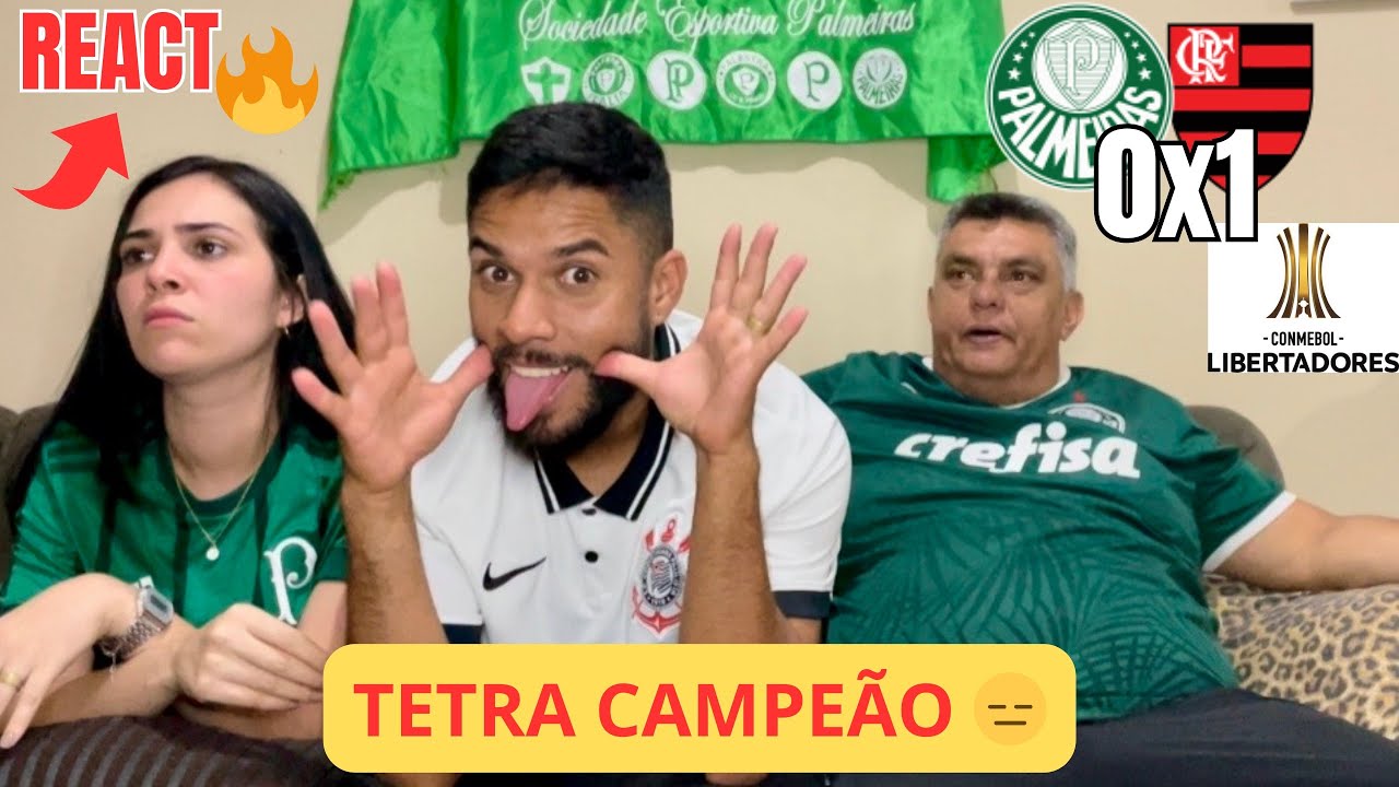 REACT PALMEIRAS 0x1 FLAMENGO-Libertadores 2025! MELHORES MOMENTOS ❤️‍🔥 #react #palmeiras 