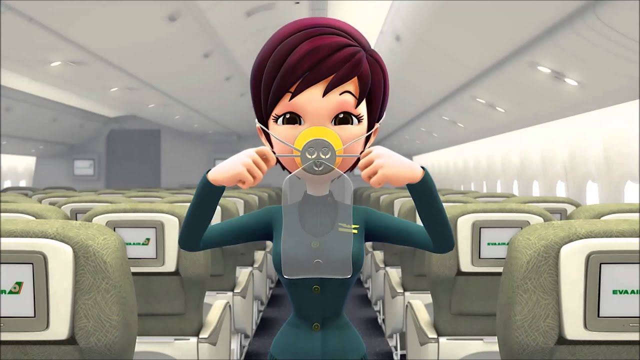 EVA Air 777-300ER Safety Demo_機上安全宣導片(中英台發音)