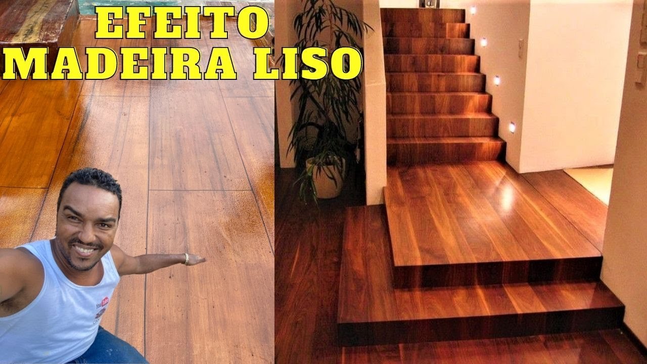 PARECE PISO MAIS NÃO E EFEITO MADEIRA LISO FAÇA SEU PROPRIO PISO EFEITO MADEIRA (ISSO VAI VIRALISAR)