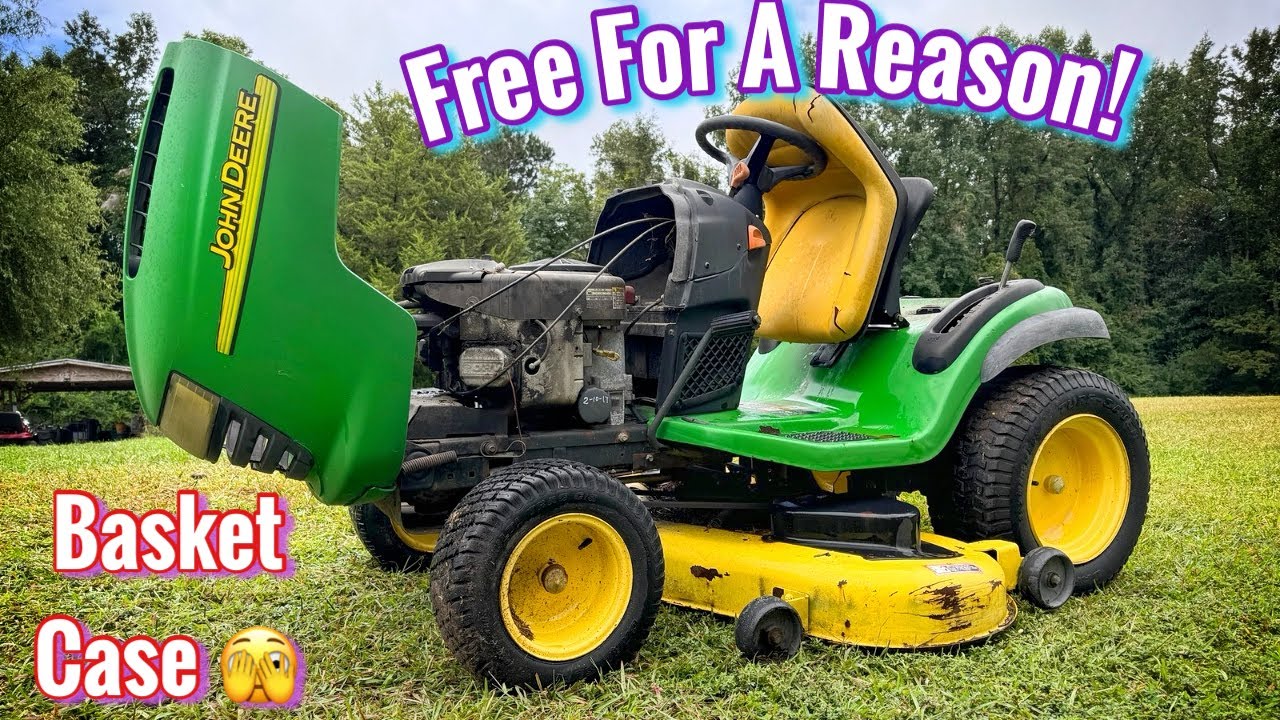 FREE JOHN DEERE RIDER (CAN WE SAVE IT) PT1
