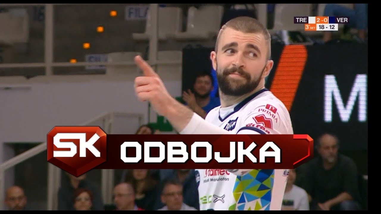 Uroš Kovačević - 4 Uzastopna Asa | Trentino - Verona | SPORT KLUB ODBOJKA