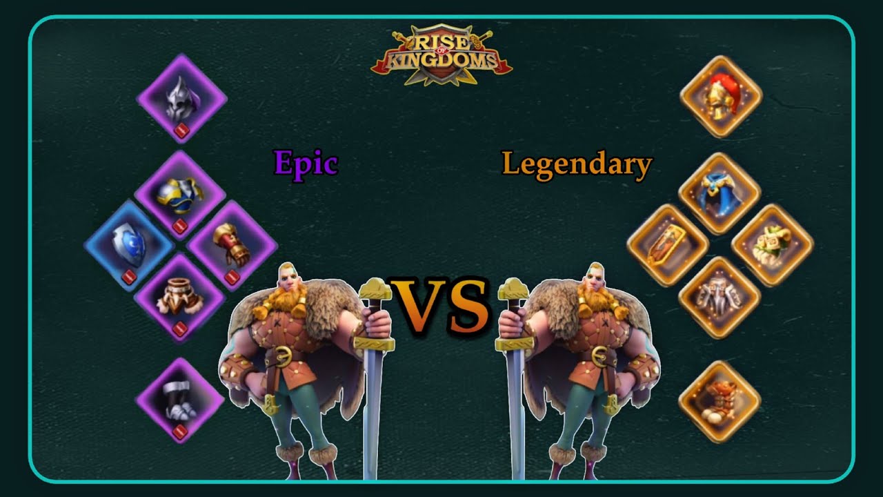 Infantry Equipment Test (Iconic Legendary VS Special Epic) - Rise of Kingdoms
