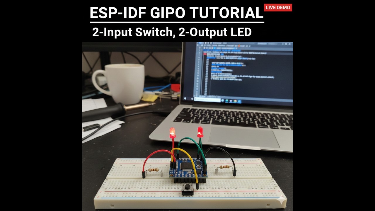 esp-idf v5.5.3 Let start project generic GPIO With ESP32C6