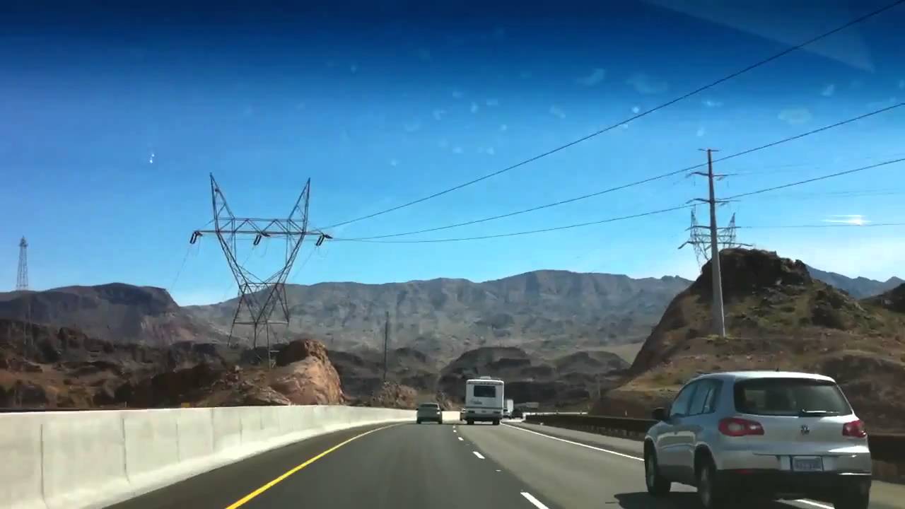 Driving Over The Hoover Dam Bypass Bridge