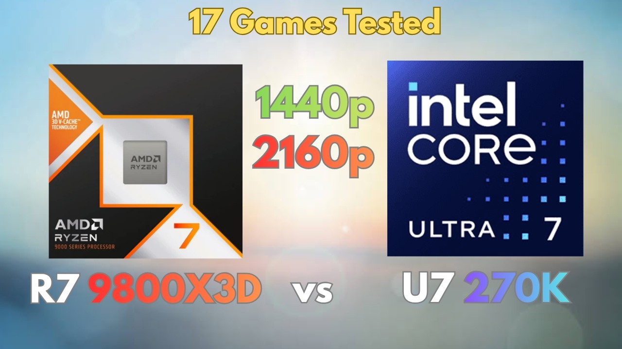 Can Intel's 270K Plus Dethrone the 9800X3D? We Tested It 17 Games 1440p/4K