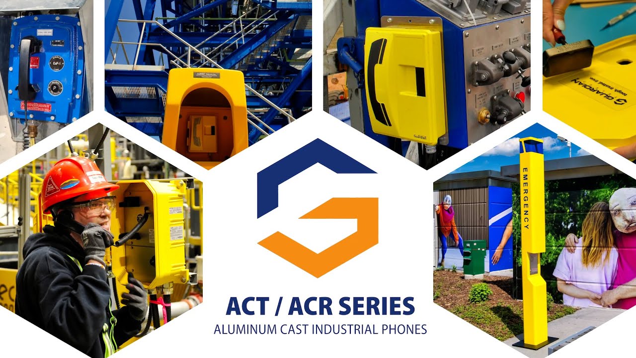 ACT/ACR Series of Aluminum Cast Industrial Phones - Rugged Industrial Telephone Systems