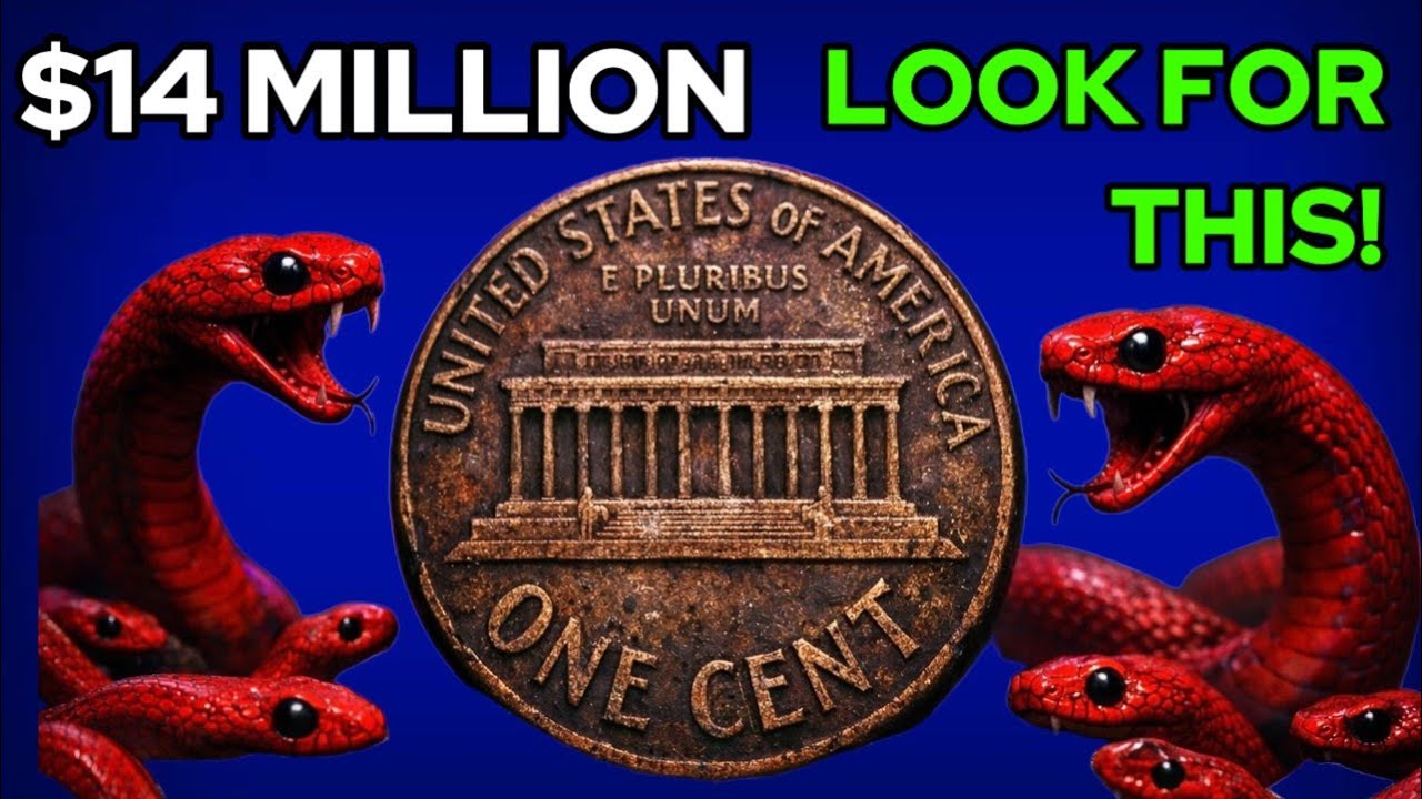 The MOST VALUABLE WORTH BIG MONEY Lincoln Memorial One Cent Coins 1959-D & 1998-D USA