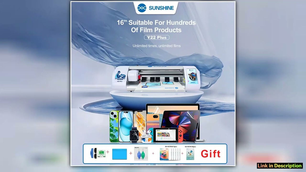 SUNSHINE 16 inch Y22 Plus Unlimited Cutting Machine Flexible Hydrogel Film Unlocked Cutter Unlimite