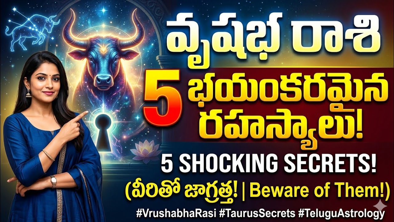 వృషభ రాశి వారిలో దాగున్న 5 భయంకరమైన రహస్యాలు! | Vrushabha Rasi 5 Secrets in Telugu