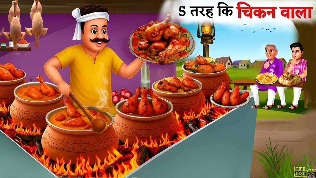 5 तरह की चिकन बेचने वाला | 5 Tarah Ki Chicken | Hindi Kahani | Moral Stories | Stories in HIndi