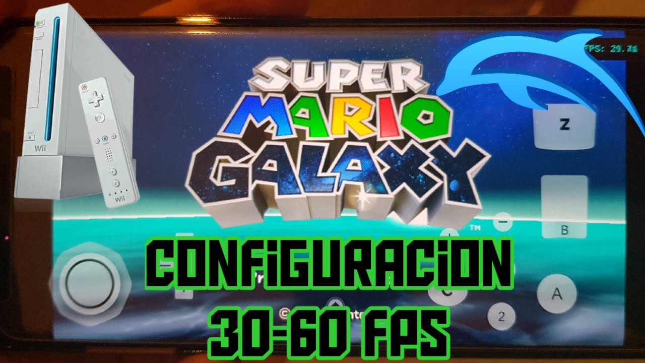 Super Mario galaxy en android - Dolphin (configuración)