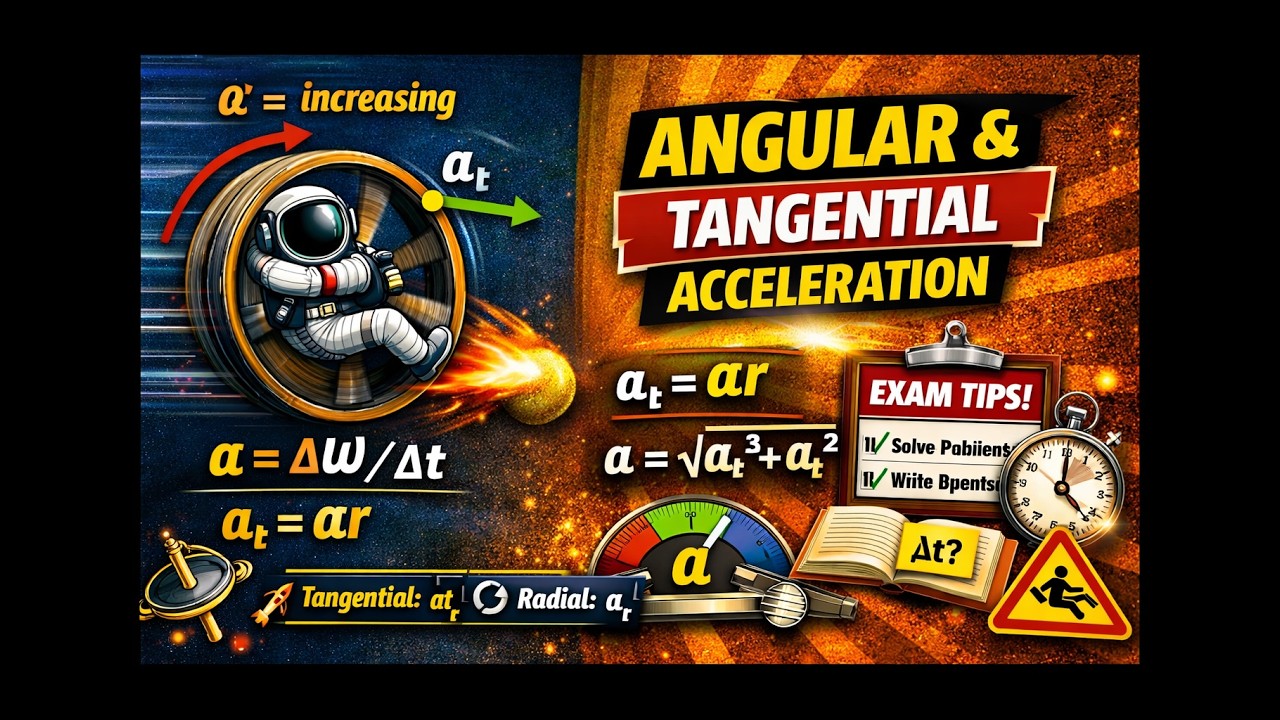6.2  Angular acceleration, tangential acceleration