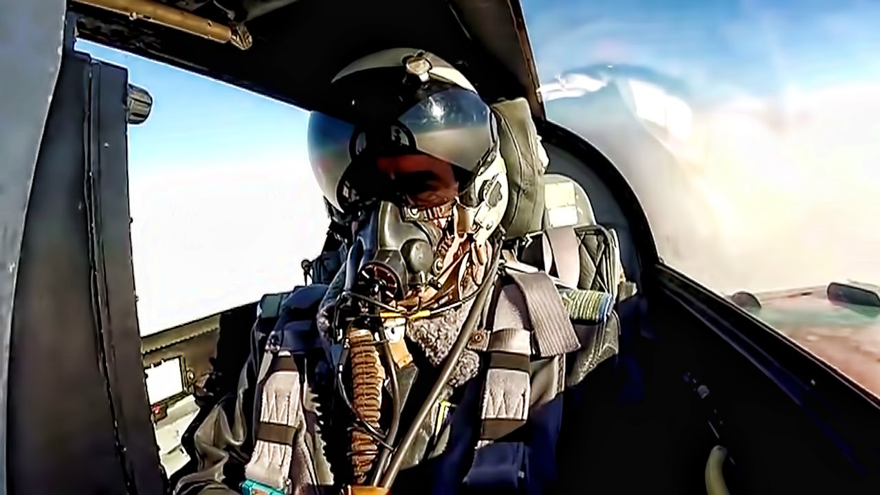 Romanian MiG-21 Cockpit Video Flying With Canadian CF-188s