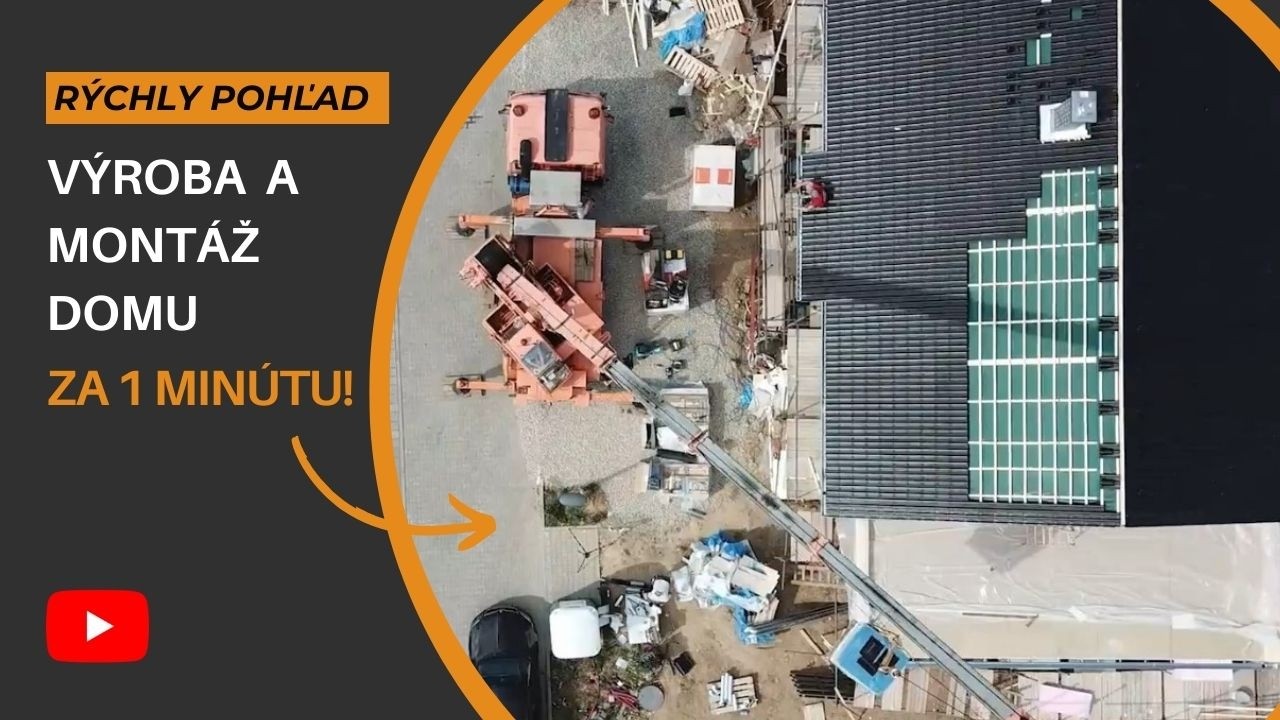Výroba a montáž montovaného domu za 1 minútu!