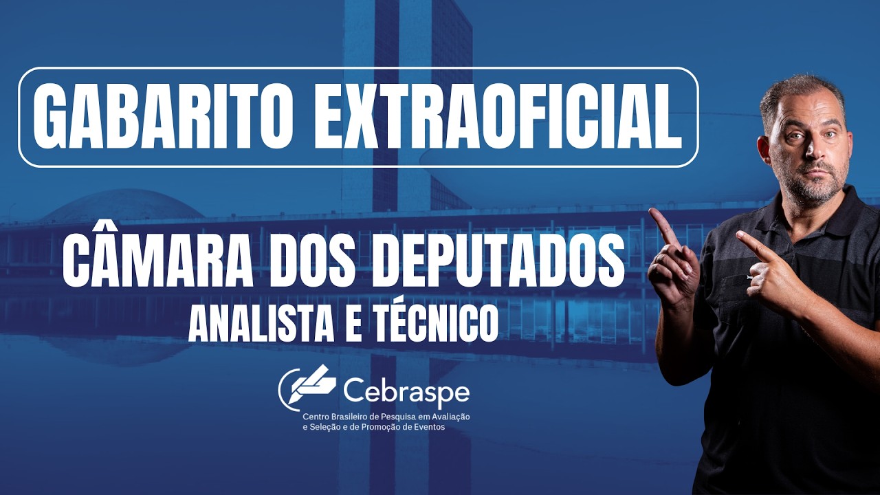 Gabarito Extraoficial Câmara dos Deputados / Português Analista e Técnico