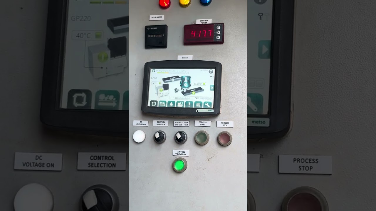 Starting of Metso Cone Crusher GP220
