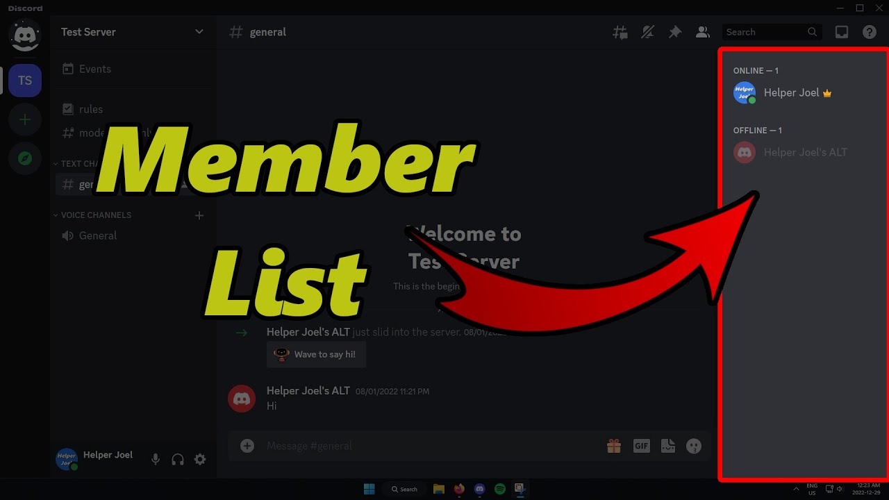 How To See Member List In A Discord Server